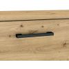 detail peknej čiernej úchytky praktickej komody EVION 10