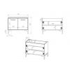 rozmery výnimočného botníka EVION 04