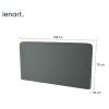 Tmavo sivý čalúnený panel Lenart BED CONCEPT BC-17 | 160 rozmery