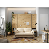 Pohodlná béžová pohovka Lenart BED CONCEPT BC-19 k posteli BC-12 dub artisan