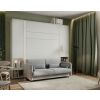 Prakticka sivá pohovka Lenart BED CONCEPT BC-19 k posteli BC-12 biely mat