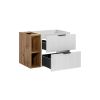 skrinka pod umývadlo ADEL WHITE 82-60-B-2S a regál Xilo oak