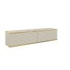 stylovy zavesny tv stolik bijou mdf135 bezova zlata