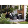 Záhradný set CLARA balcony storage table grafit zahradne sedenie