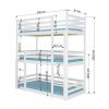poschodova postel tedro 90x200cm rozmery