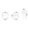 vanova bateria storm chrom rozmery