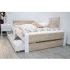 drevena postel lea biela dub sonoma 140x200cm ma v cene rost