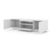 tv stolik aura 150 biely mat otvoreny
