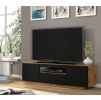 tv stolik aura 150 dub artisan cierna s led s podnozou