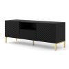 surf tv stolik 150 2D1S cierne zlate nohy detail
