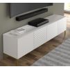 surf tv stolik 200 4d biely zlate nohy moderny detail