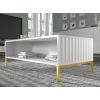 wave konferencny stolik biely zlate nohy moderny