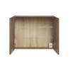 zrkladova skrinka santa fe taupe 80 cm spredu