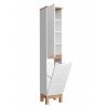 vysoka kupelnova skrinka BALI WHITE 804 s kosom otvorena