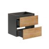 skrinka pod umývadlo MONAKO GREY OAK 820 otvorené zásuvky