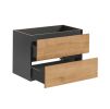 skrinka pod umývadlo MONAKO GREY OAK 821 80 cm otvorené zásuvky