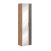 vysoká kúpeľňová skrinka so zrkadlom MADERA Grey 803