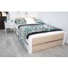 drevena postel lea biela dub sonoma 160x200cm