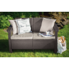 moderná pohovkka GREEK LOVE SEAT hnedá