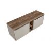kupelnova skrinka s doskou santa fe taupe d140 1 pohlad zvrchu