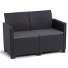 Záhradná pohovka CLARA 2 seater | grafit