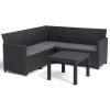 Záhradný set MARIANNE 5 corner small table | grafit