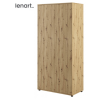 Zatvorená satnikova skrina dub artisan Lenart BED CONCEPT BC-20