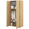 Šatníková skriňa s úložným priestorom Lenart BED CONCEPT BC-20 dub artisan