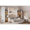 Moderná zostava Lenart BED CONCEPT s béžovou pohovkou