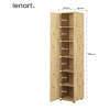 Úzka skriňa dub artisan Lenart BED CONCEPT BC 21 rozmery