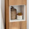 vysoka skrinka do kupelne NOVA oak 80 03 detail