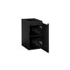 zavesna skrinka do kupelne NOVA BLACK 81 30 otvorene dvierka