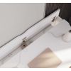 Detail zabudovanej skrinky na kable pri písacom stolík NEVY biely 120