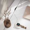 Detail kablovej priechodky / skrinky písací stolík NEVY biely 140