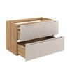 skrinka pod umyvadlo OCEAN BEIGE 82 90 2S otvorene zasuvky