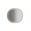 led zrkadlo apollo 2 900 700 cierne ovalne