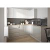 Kuchynská linka Florence lesk biela krémová korpus biely