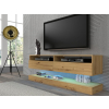 stylovy a moderny tv stolik duo dub artisan s policou v obyvacke