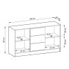 komoda kelly 3d rozmery