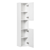 vysoka skrinka do kupelne Nova White 80 03 2D bocny pohlad