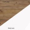 Skvelé farebné prevedenie craft zlatý / biely lesk, elegantného TV stolíka KING 01