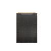 zavesna skrinka do kupelne LUXOR Black 81 40 1D pohlad spredu