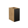 zavesna skrinka do kupelne LUXOR Black 81 30 1D