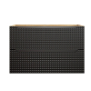 skrinka pod umyvadlo LUXOR Black 82 90 2S pohlad spredu