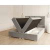 PORTLAND Boxspring manzelska postel Paris 017 steel otvorena