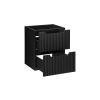 skrinka pod umyvadlo NOVA BLACK 82 50 2S otvorene zasuvky