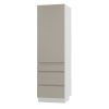 Kuchynská skrinka vysoká AVELLINO WHITE CASHMERE D14DP 3M