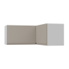 horná rohová nadstavbová skrinka AVELLINO WHITE CASHMERE W14 90 36