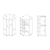 satnikova skrina level rozmery