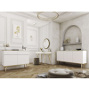 Bijou yostava k160 biela zlate nohy